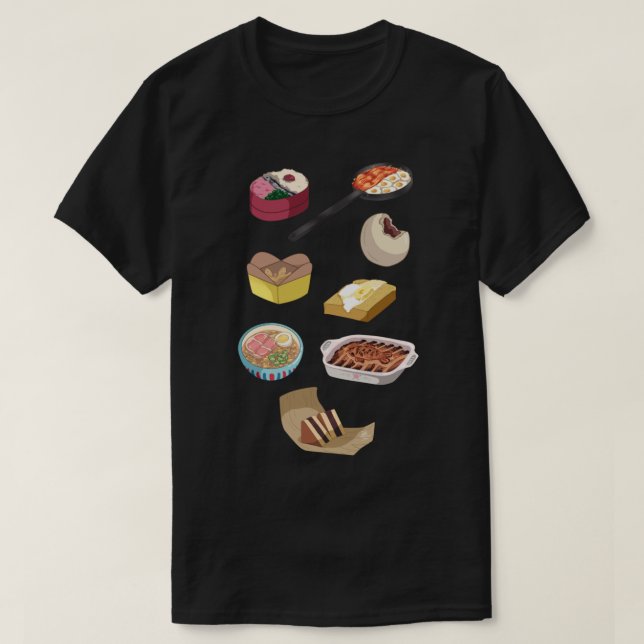 Ghibli Food Set T Shirt (Design framsida)
