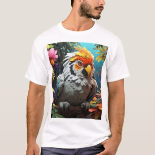 Ghibli Gang Tiger och Tropical Birds T-Shirt