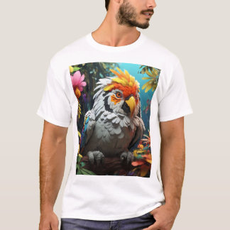 Ghibli Gang Tiger och Tropical Birds T-Shirt