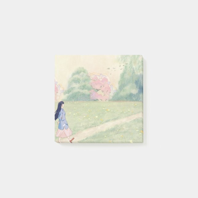 Ghibli Inspired Style 3 Sticky Notes Post-it Block (Framsida)