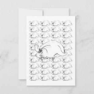 Ghibli utformade "Don´t förargar mig" katten OSA Kort