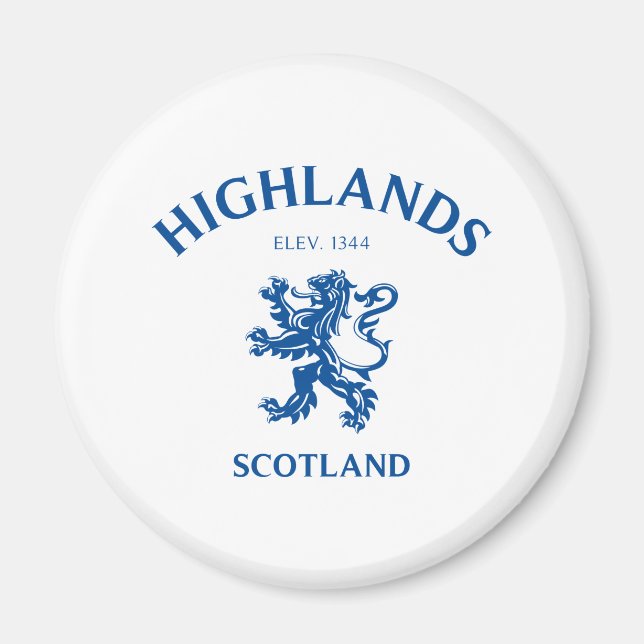 GHLANDS Skottland Magnet (Framsidan)
