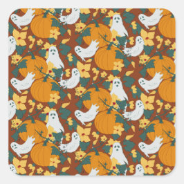 Ghoarly Garden Fyrkantigt Klistermärke