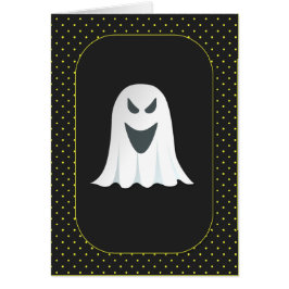Ghoarly Halloween Ghost Hälsningskort