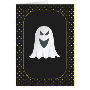 Ghoarly Halloween Ghost Hälsningskort