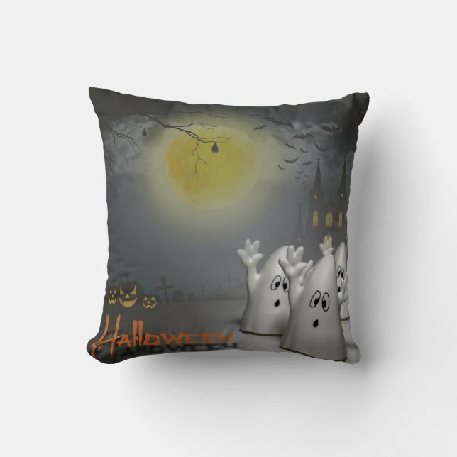 Ghoarly Halloween Pillow Kudde (Framsida)