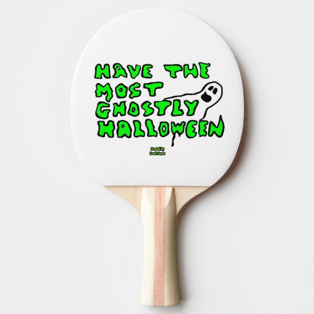 Ghoarly Halloween Ping Pong Paddle Pingisracket (Framsidan)