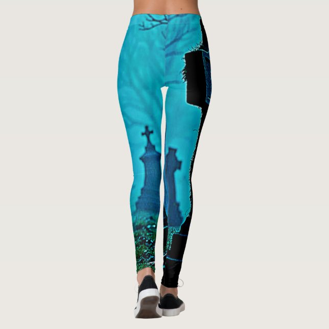 Ghodyst Figur i en Graveyard-design Leggings (Baksida)