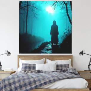 Ghodyst Figur i Skogen-konstruktionen i Haunted Canvastryck