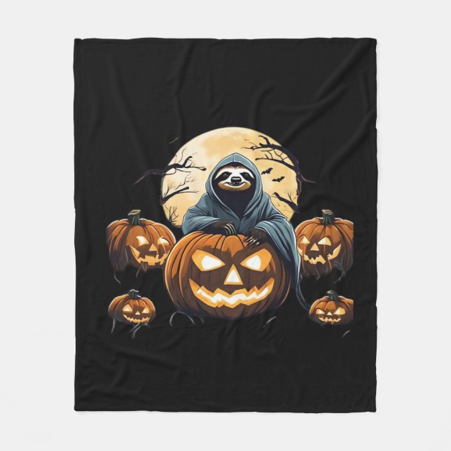Ghodyst Sloths Midnight Haunt Classic T-Shirt Fleecefilt (Framsidan)