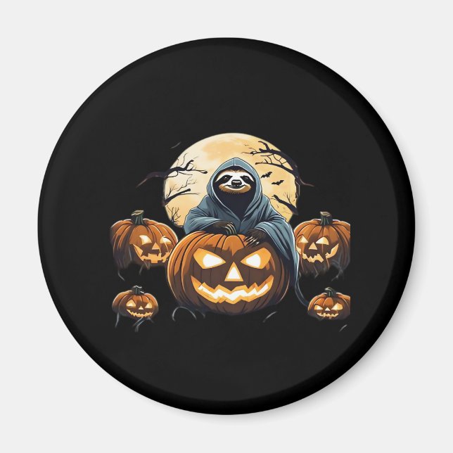 Ghodyst Sloths Midnight Haunt Classic T-Shirt Magnet (Framsidan)