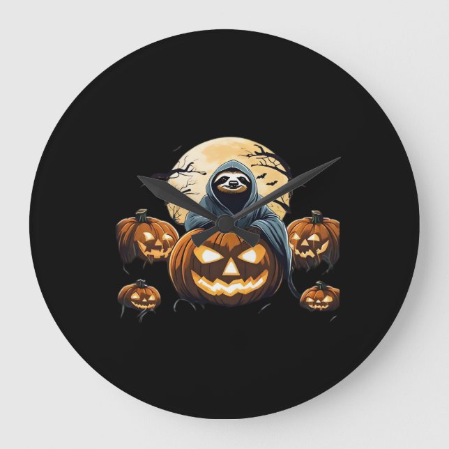 Ghodyst Sloths Midnight Haunt Classic T-Shirt Stor Klocka (Framsida)