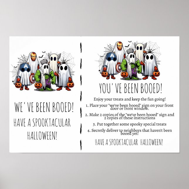 Ghokostt Hälsning A Boo-it-Forward Halloween-spel Poster (Framsidan)