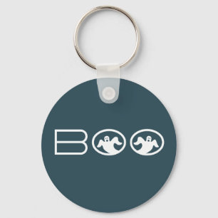 Gholyst Boo Halloween Keychain, Blue and White Nyckelring
