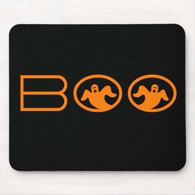 Gholyst Boo Mousepad, Black and Orange Musmatta (Framsidan)