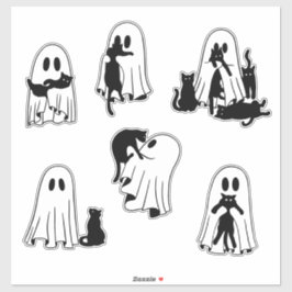 Gholyst spelar Cute Ghost och Black Cat Pack Klistermärken