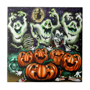 Gholyst Trio Pumpkins Party Kakelplatta
