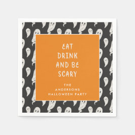 Ghomesiska halloween fest halloween napkins pappersservett