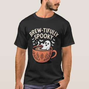 Ghomesiskt kaffe Halloween, oupphörligt hemsökt T Shirt