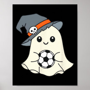 Ghoooal Fotboll Spöke Halloween Rolig Fotboll Hall Poster