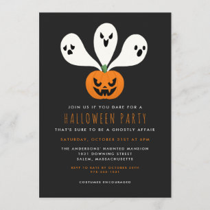 Ghop Affair Halloween fest Inbjudningar