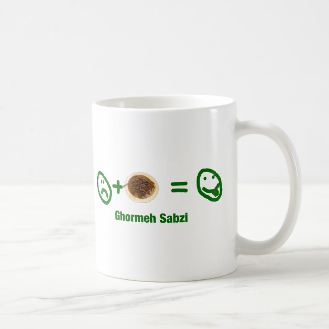 Ghormeh Sabzi Kaffemugg (Höger)