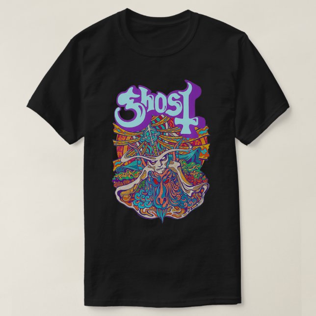 Ghost 7-tum Satanic Panic Premium  T Shirt (Design framsida)