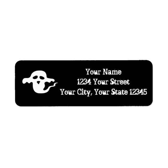 Ghost-adressetikett Returadress Etikett (Framsidan)