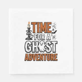 Ghost Adventure Halloween Vintage Typografi Desig Pappersservett