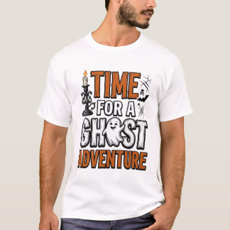 Ghost Adventure Halloween Vintage Typografi T Shirt