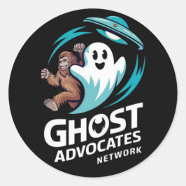 Ghost Advocate Network Sticker Runt Klistermärke