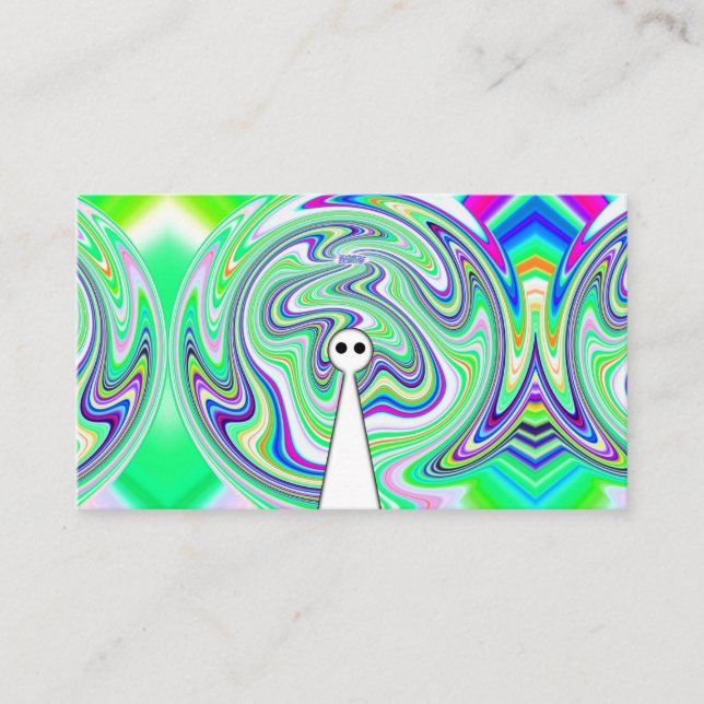 Ghost Alien (lägg till Ord) Visitkort (Framsida)