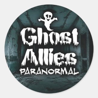 Ghost Allies Paranormal Stickers - SMALL Runt Klistermärke