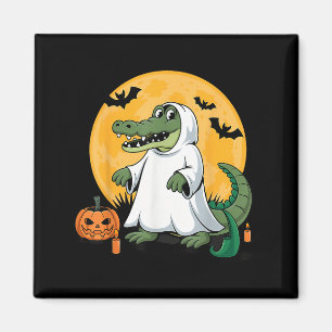 Ghost Alligator Halloween Soky Gator Älskare Magnet