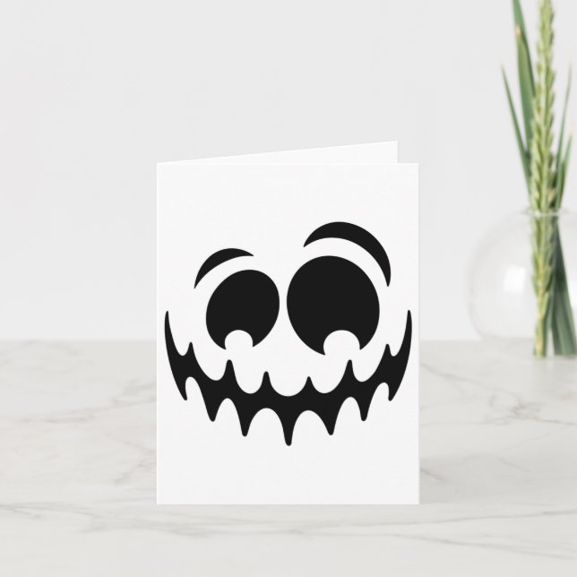 Ghost Ansikte Costume Halloween påstår att jag är  Kort (Framsida)