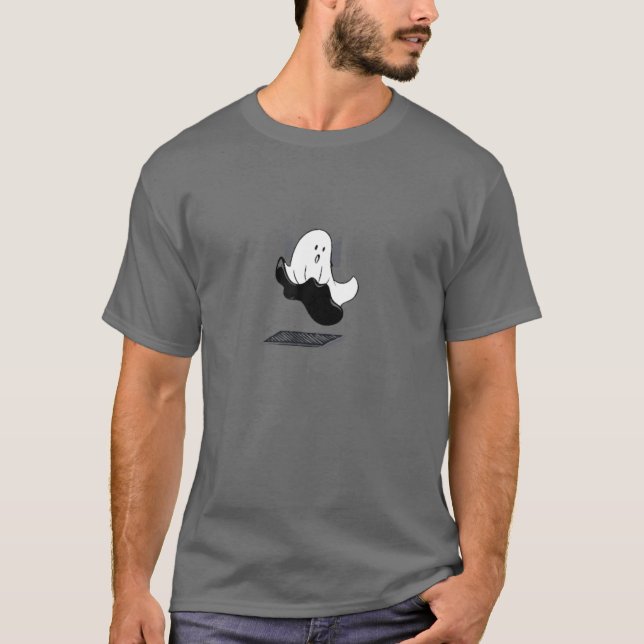 Ghost Apparition Shadow Shape Fly Dead Spirit Soul T Shirt (Framsida)