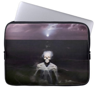 Ghost at Sea - Oljemålning Laptop Fodral