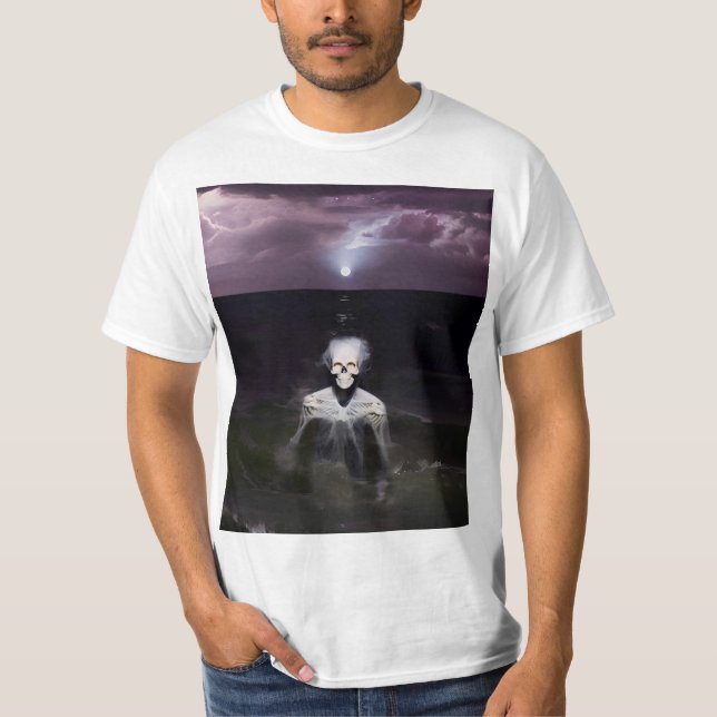 Ghost at Sea - Oljemålning T Shirt (Framsida)