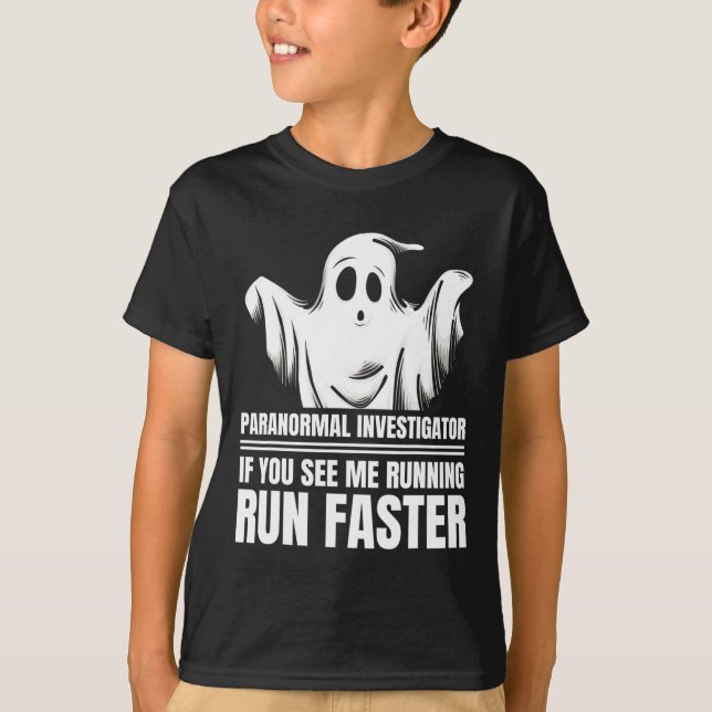 Ghost Äventyr Hunter Hunting Paranormal Investi T Shirt (Framsida)