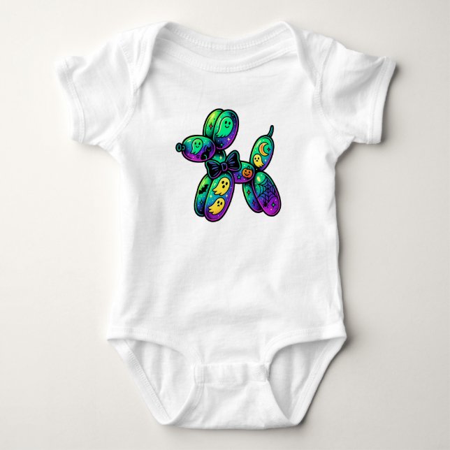 Ghost balloon dog｜halloween balloon dog t shirt (Framsida)