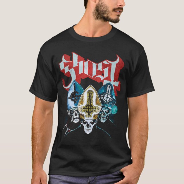 Ghost Band Holy Trinity T-Shirt - Papa Emeritus De (Framsida)