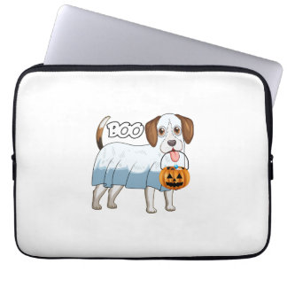 Ghost Beagle Halloween Dog Laptop Fodral