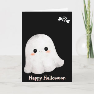 Ghost & Bee “Happy Halloween” -kort (tom insida Kort