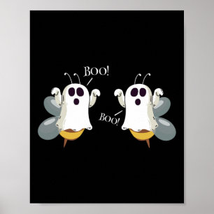 Ghost Bees säger Boo Roligt Halloween Costume Wome Poster