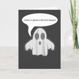 Ghost Birthday Card, Whimsical Ghost Kort