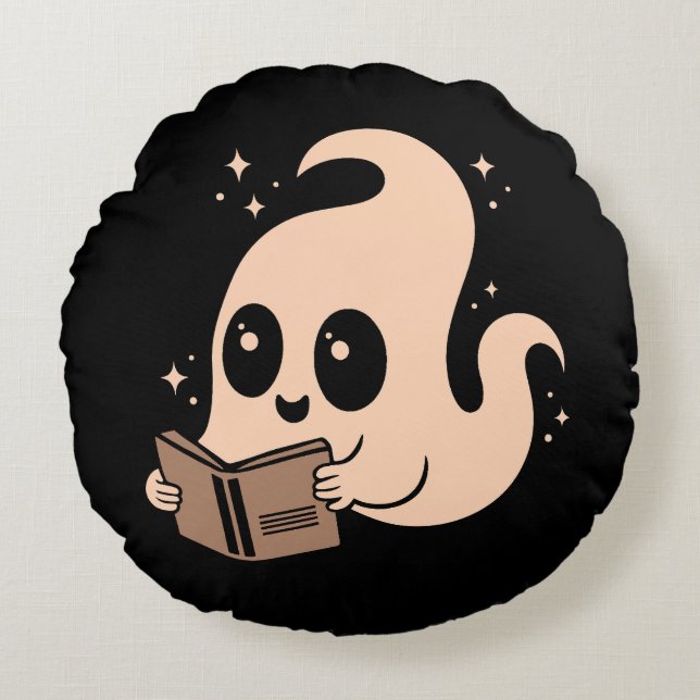 Ghost bokar rund kudde (Framsidan)