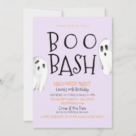 Ghost, Boo Bash Halloween-inbjudan Inbjudningar