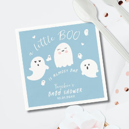 Ghost Boo Blue Boy Halloween Baby Shower Pappersservett