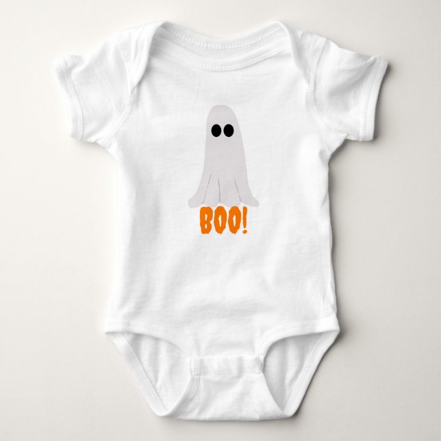 Ghost Boo Bodydräkt T Shirt (Framsida)