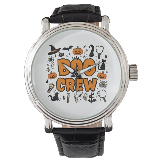 Ghost Boo Crew Hand Watch - Spooky Season Stil Armbandsur (Framsida)